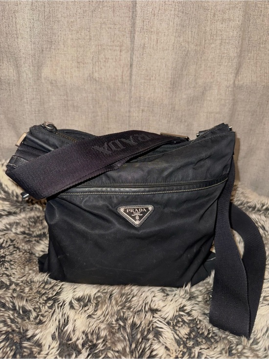 Prada Other - Prada Black Nylon Messenger Crossbody Bag